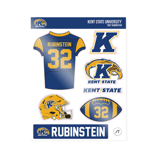 Kent State - NCAA Football : Trey Rubinstein - Sticker Sheet-0