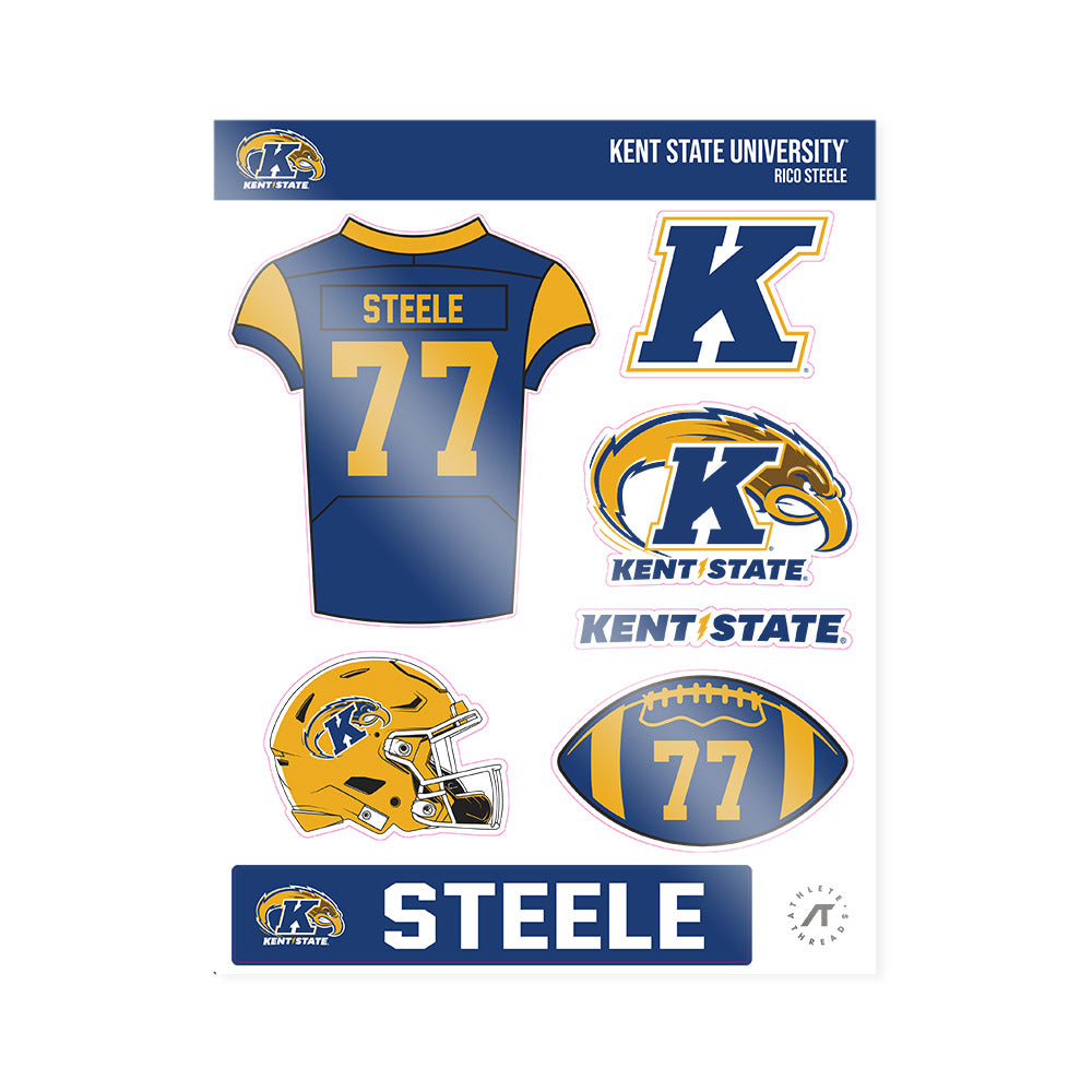 Kent State - NCAA Football : Rico Steele - Sticker Sheet-0