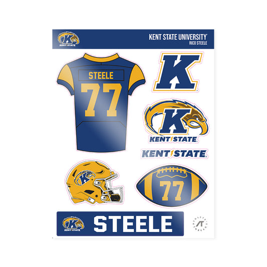 Kent State - NCAA Football : Rico Steele - Sticker Sheet-0