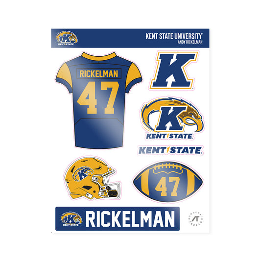 Kent State - NCAA Football : Andy Rickelman - Sticker Sheet-0