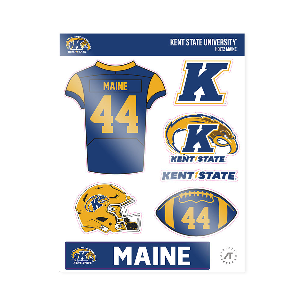 Kent State - NCAA Football : Holtz Maine - Sticker Sheet-0