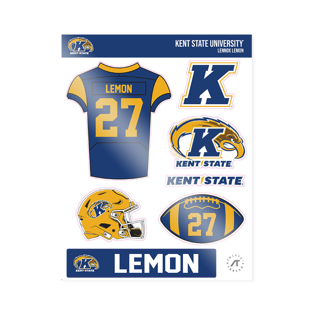 Kent State - NCAA Football : Lennox Lemon - Sticker Sheet-0
