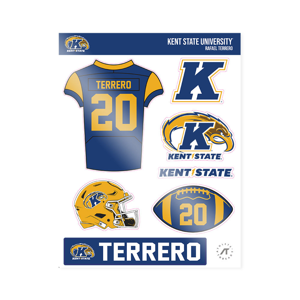 Kent State - NCAA Football : Rafael Terrero - Sticker Sheet-0