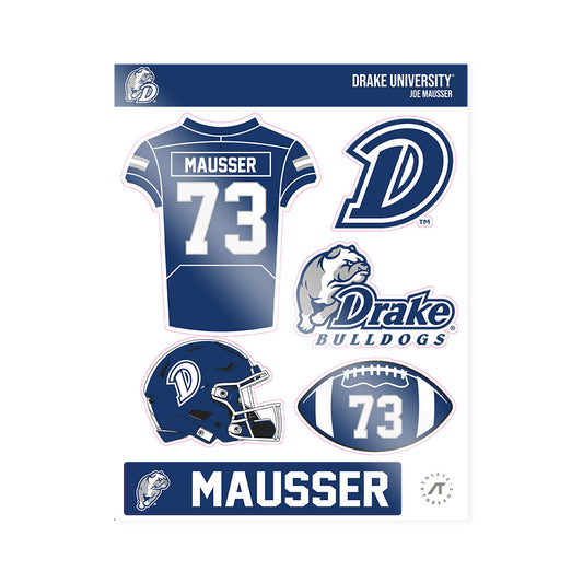 Drake - NCAA Football : Joe Mausser - Sticker Sheet-0