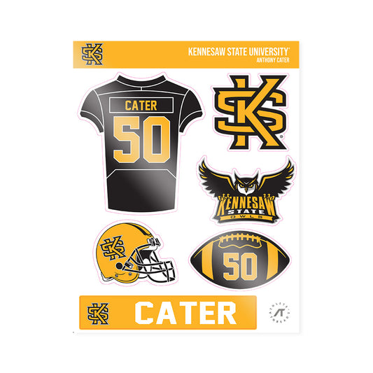 Kennesaw - NCAA Football : Anthony Cater - Sticker Sheet-0