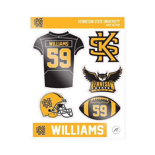 Kennesaw - NCAA Football : Jamiel Williams - Sticker Sheet-0