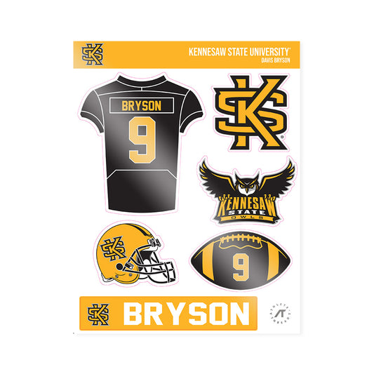 Kennesaw - NCAA Football : Davis Bryson - Sticker Sheet-0