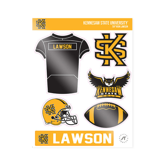 Kennesaw - NCAA Football : Tay'vion Lawson - Sticker Sheet-0