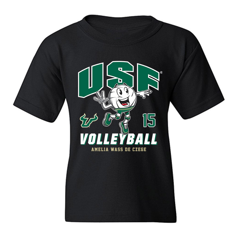 USF - NCAA Women's Volleyball : Amelia Wass de Czege - Fashion Shersey Youth T-Shirt-0