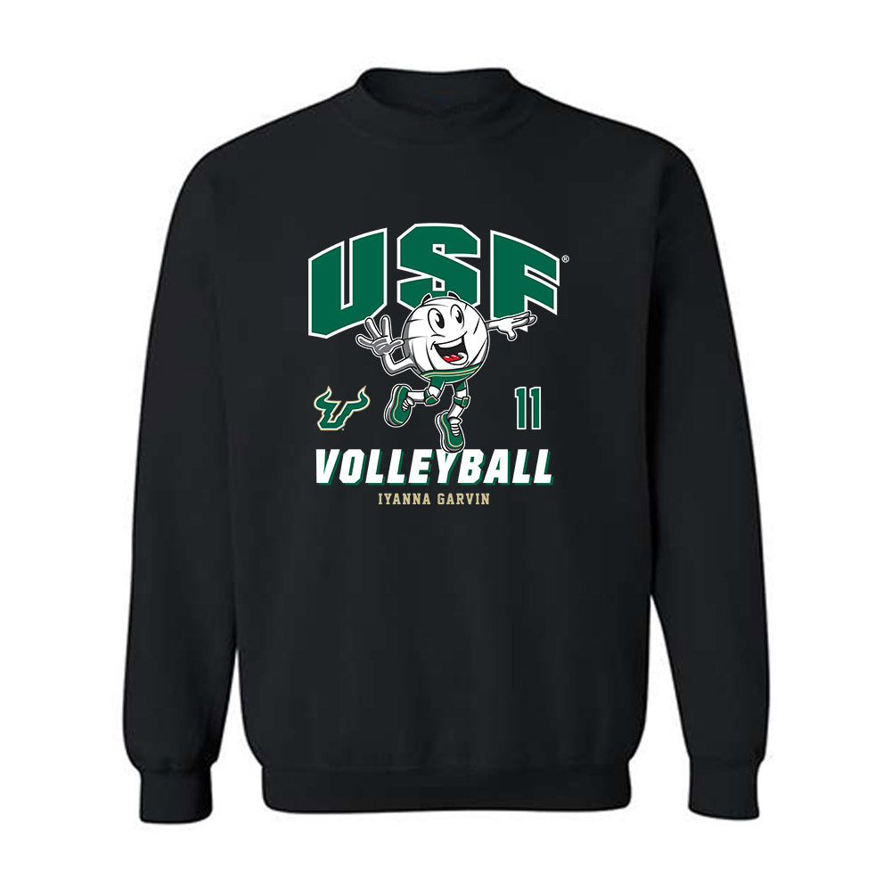 USF - NCAA Women's Volleyball : Iyanna Garvin - Fashion Shersey Crewneck Sweatshirt-0