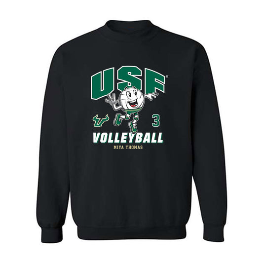USF - NCAA Women's Volleyball : Miya Thomas - Fashion Shersey Crewneck Sweatshirt-0