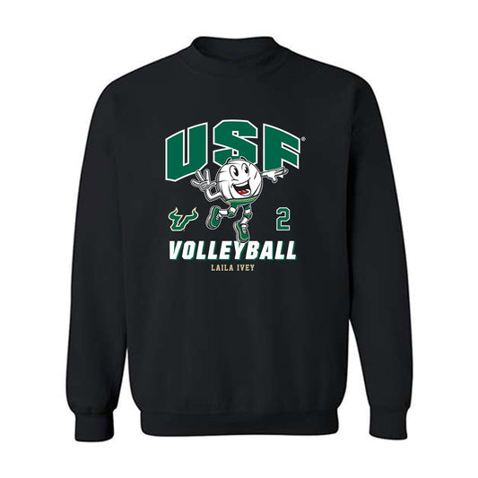 USF - NCAA Women's Volleyball : Laila Ivey - Fashion Shersey Crewneck Sweatshirt-0
