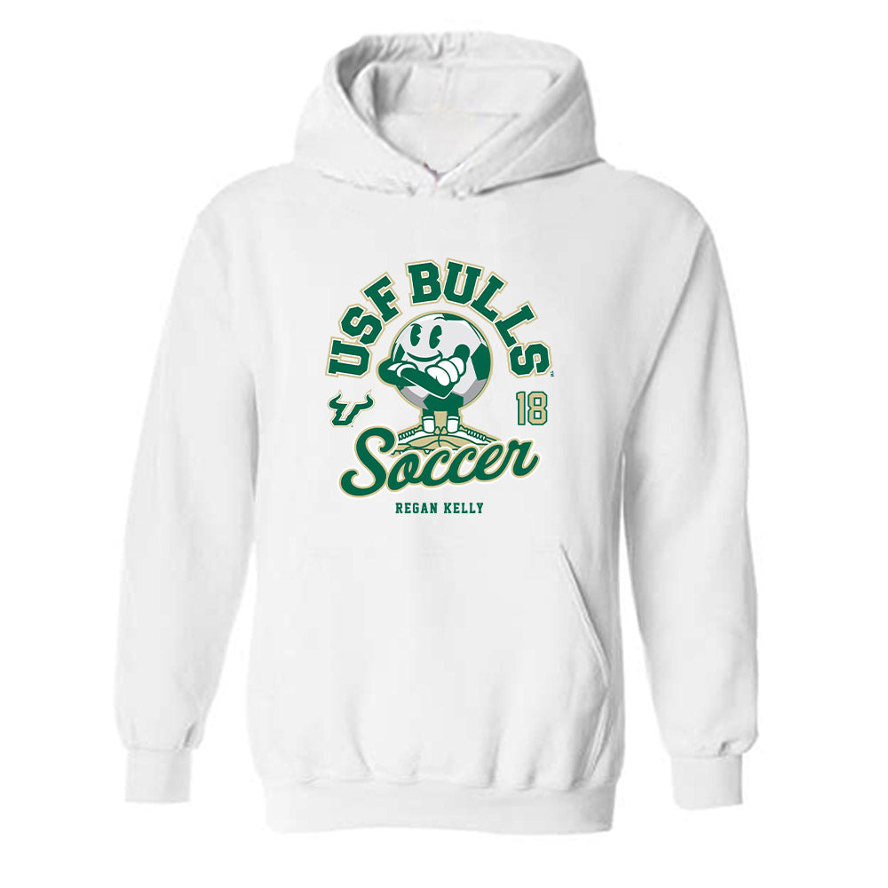 USF - NCAA Women's Soccer : Regan Kelly - Fashion Shersey Hooded Sweatshirt-0