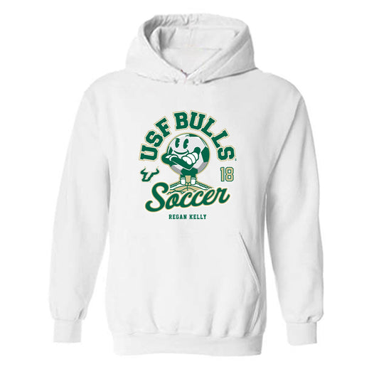 USF - NCAA Women's Soccer : Regan Kelly - Fashion Shersey Hooded Sweatshirt-0