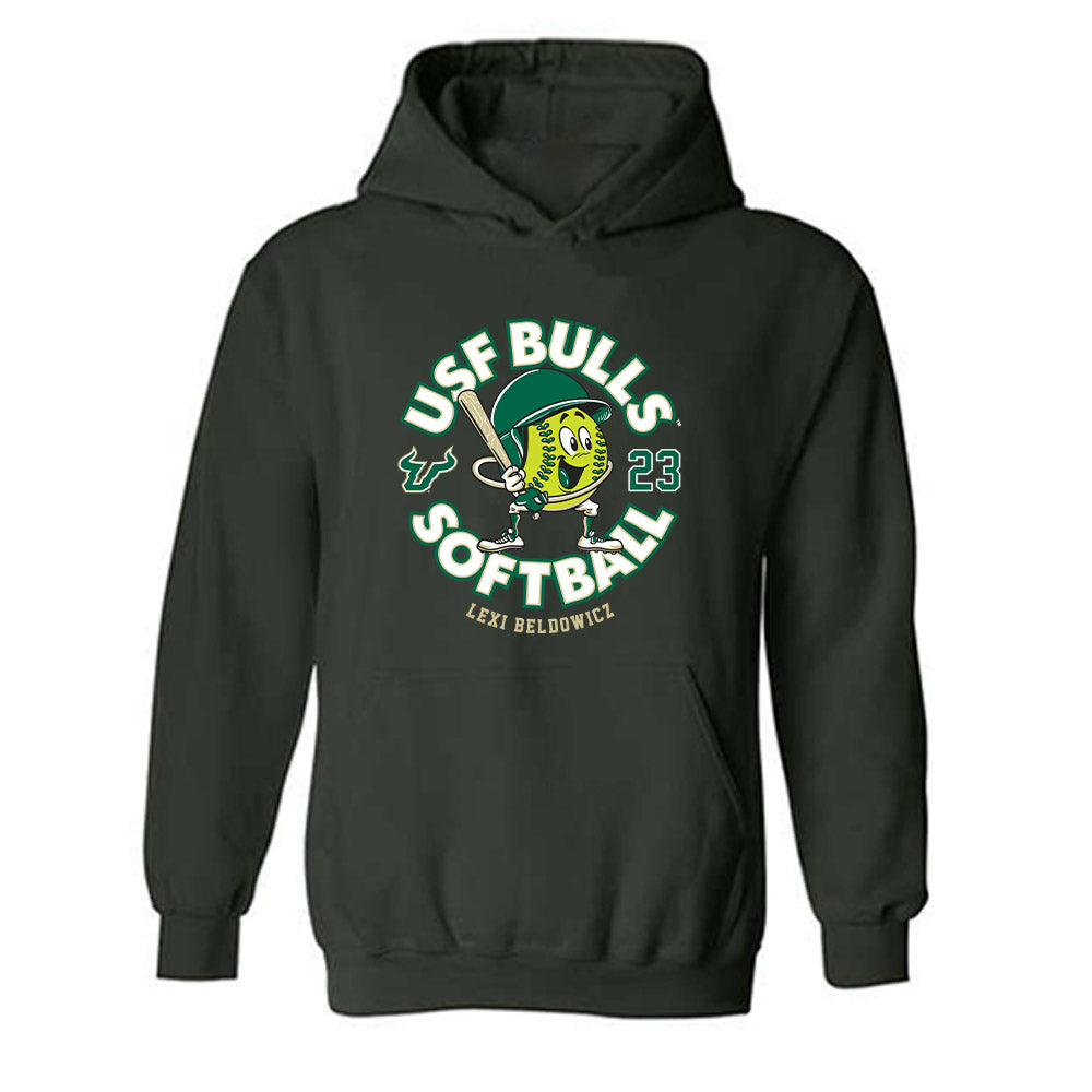 USF - NCAA Softball : Lexi Beldowicz - Fashion Shersey Hooded Sweatshirt-0