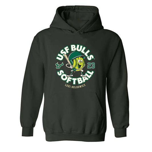 USF - NCAA Softball : Lexi Beldowicz - Fashion Shersey Hooded Sweatshirt-0