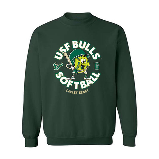 USF - NCAA Softball : Carley Ernst - Fashion Shersey Crewneck Sweatshirt-0