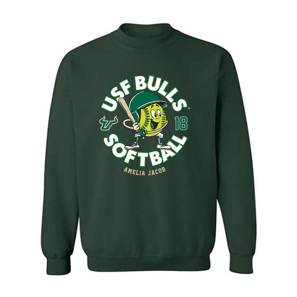 USF - NCAA Softball : Amelia Jacob - Fashion Shersey Crewneck Sweatshirt-0