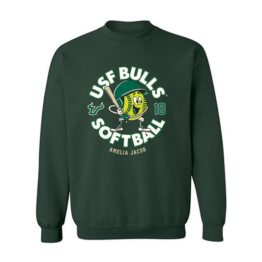 USF - NCAA Softball : Amelia Jacob - Fashion Shersey Crewneck Sweatshirt-0
