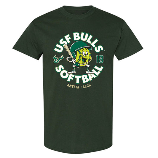 USF - NCAA Softball : Amelia Jacob - Fashion Shersey T-Shirt-0