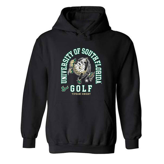 USF - NCAA Women's Golf : Tiphani Knight - Fashion Shersey Hooded Sweatshirt-0