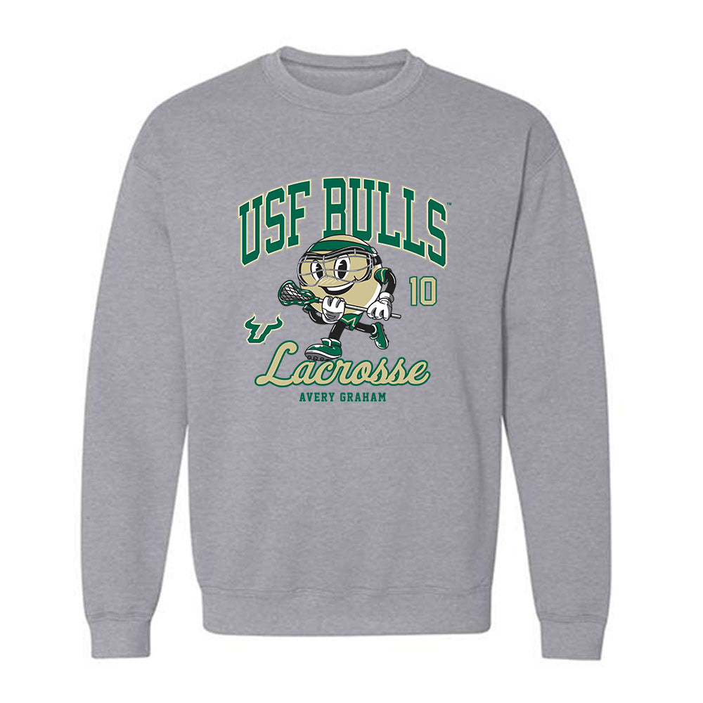 USF - NCAA Women's Lacrosse : Avery Graham - Fashion Shersey Crewneck Sweatshirt-0