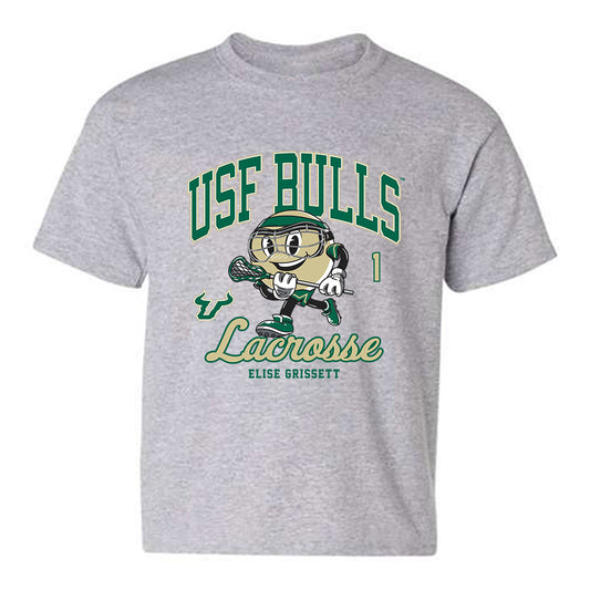 USF - NCAA Women's Lacrosse : Elise Grissett - Fashion Shersey Youth T-Shirt-0