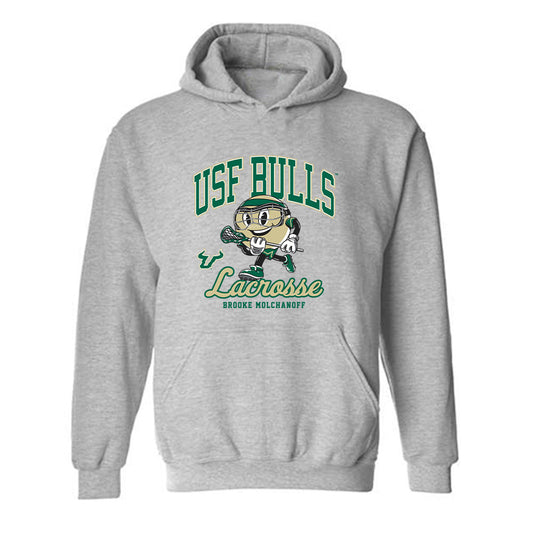 USF - NCAA Women's Lacrosse : Brooke Molchanoff - Fashion Shersey Hooded Sweatshirt-0