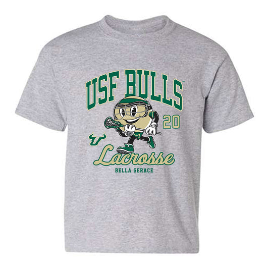USF - NCAA Women's Lacrosse : Bella Gerace - Fashion Shersey Youth T-Shirt-0