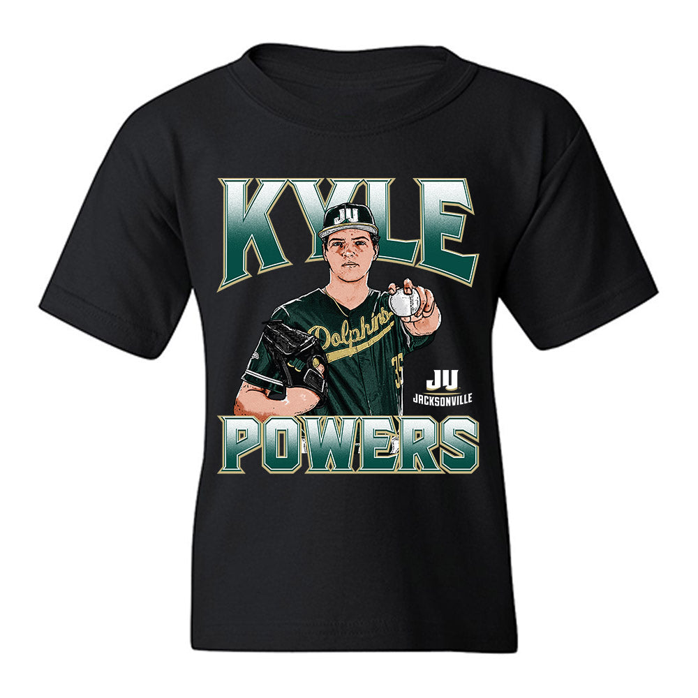 Jacksonville - NCAA Baseball : Kyle Powers - Youth T-Shirt-0