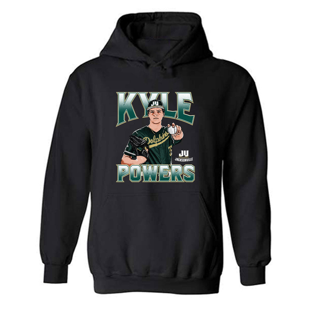 Jacksonville - NCAA Baseball : Kyle Powers - Player Collage Hooded Sweatshirt-0