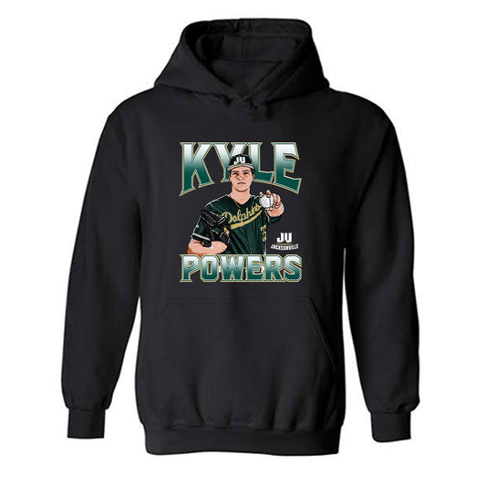 Jacksonville - NCAA Baseball : Kyle Powers - Player Collage Hooded Sweatshirt-0