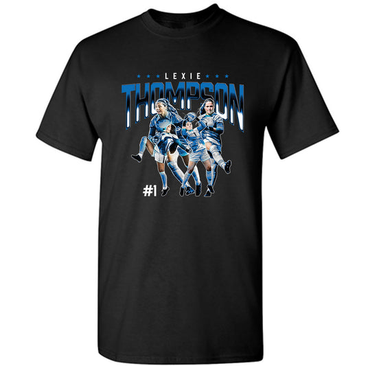Buffalo - NCAA Women's Soccer : Lexie Thompson - Player Collage T-Shirt-0
