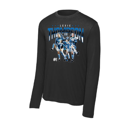 Buffalo - NCAA Women's Soccer : Lexie Thompson - Player Collage Activewear Long Sleeve T-Shirt-0