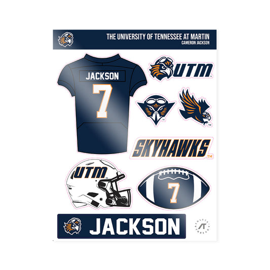 UT Martin - NCAA Football : Cameron Jackson - Sticker Sheet-0