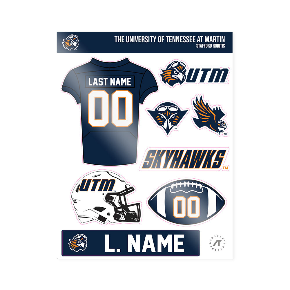 UT Martin - NCAA Football : Stafford Roditis - Sticker Sheet-0