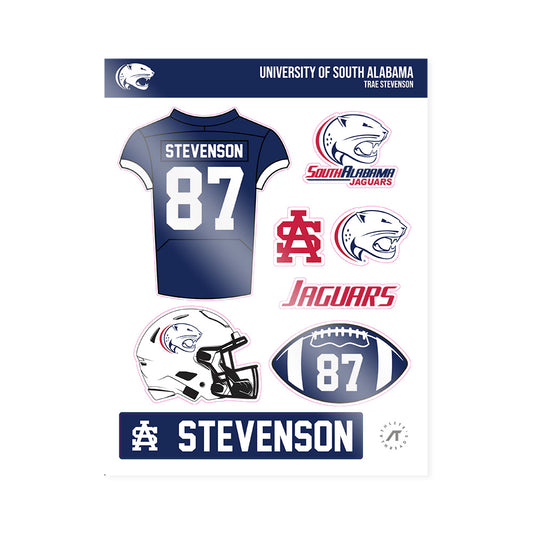South Alabama - NCAA Football : Trae Stevenson - Sticker Sheet-0