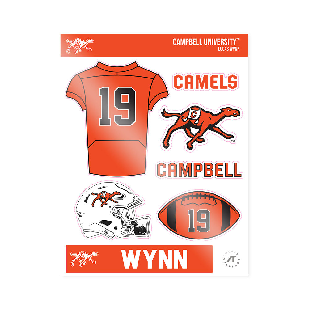 Campbell - NCAA Football : Lucas Wynn - Sticker Sheet-0