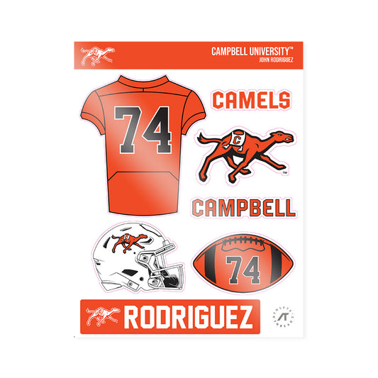 Campbell - NCAA Football : John Rodriguez - Sticker Sheet-0