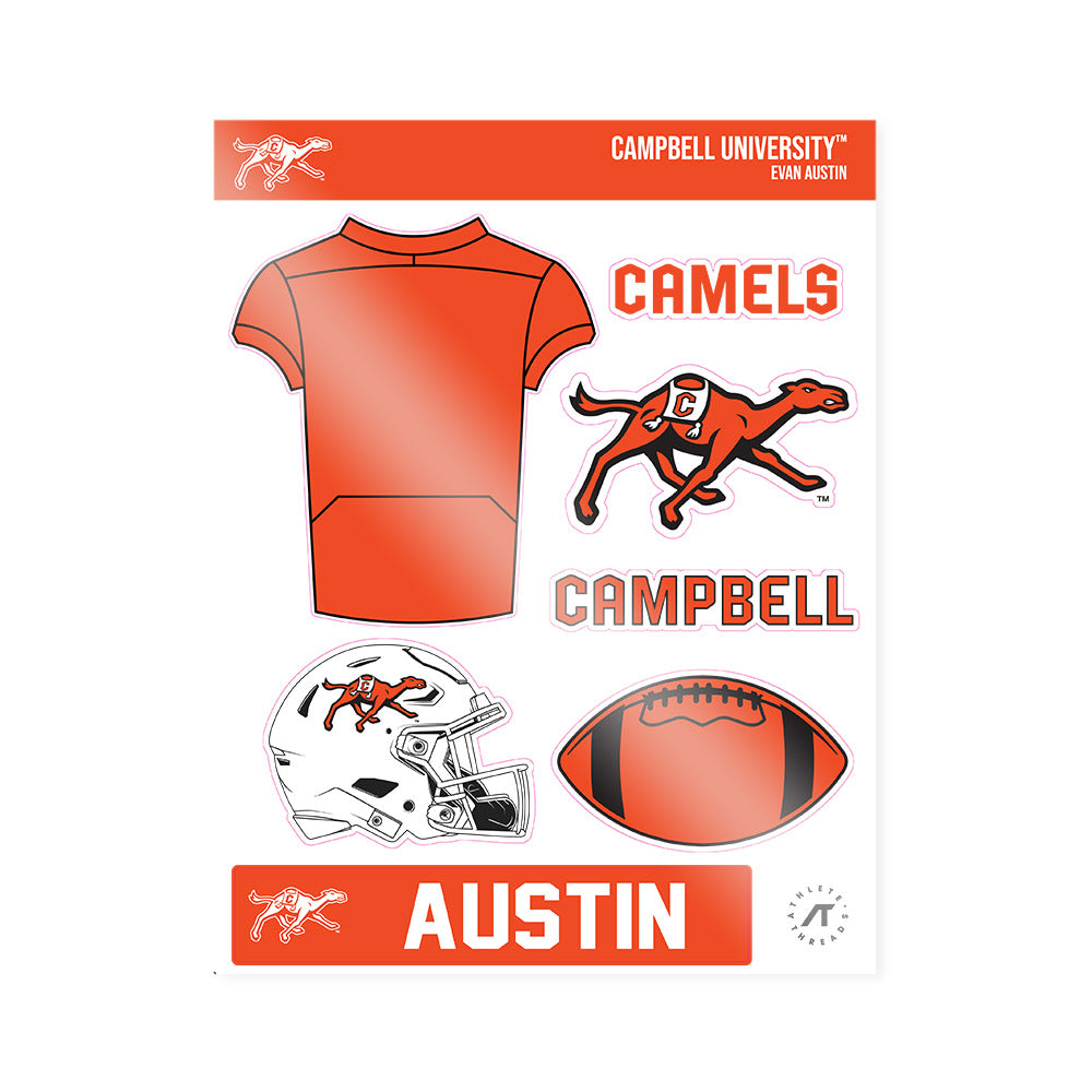 Campbell - NCAA Football : Evan Austin - Sticker Sheet-0