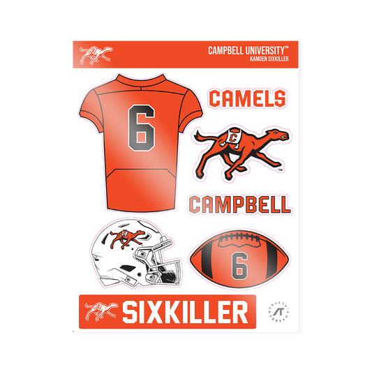Campbell - NCAA Football : Kamden Sixkiller - Sticker Sheet-0