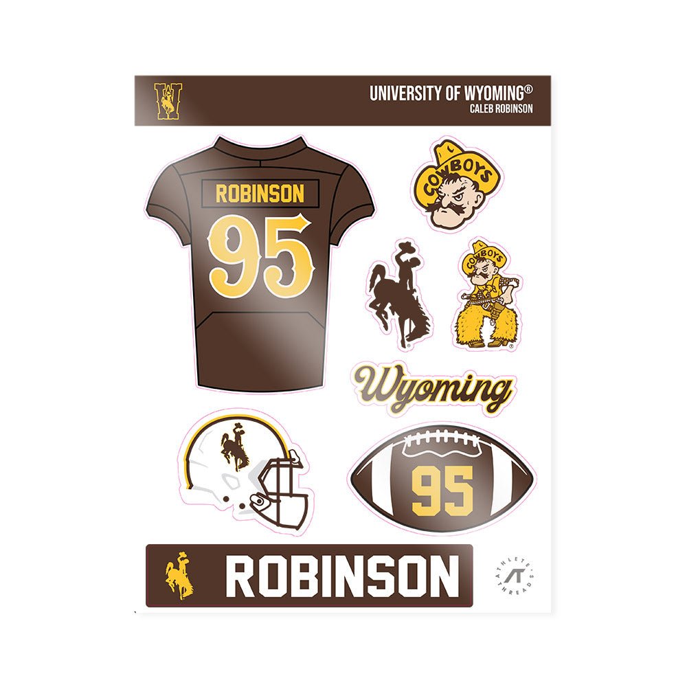 Wyoming - NCAA Football : Caleb Robinson - Sticker Sheet-0