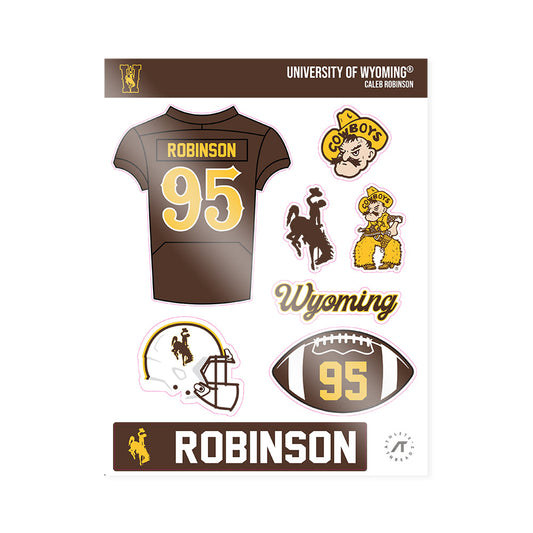 Wyoming - NCAA Football : Caleb Robinson - Sticker Sheet-0
