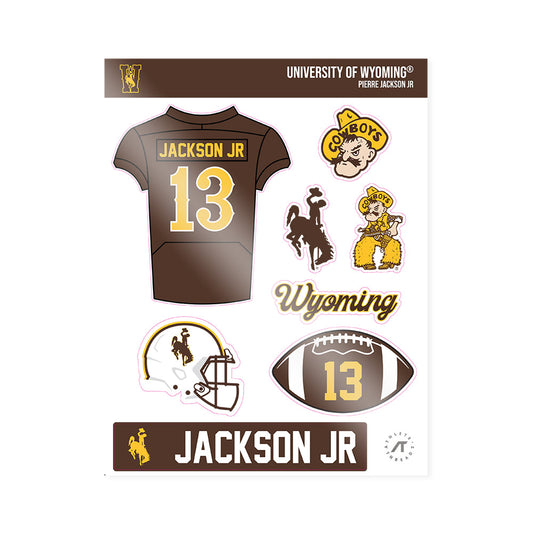 Wyoming - NCAA Football : Pierre Jackson Jr - Sticker Sheet-0