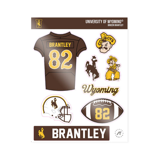 Wyoming - NCAA Football : Bricen Brantley - Sticker Sheet-0