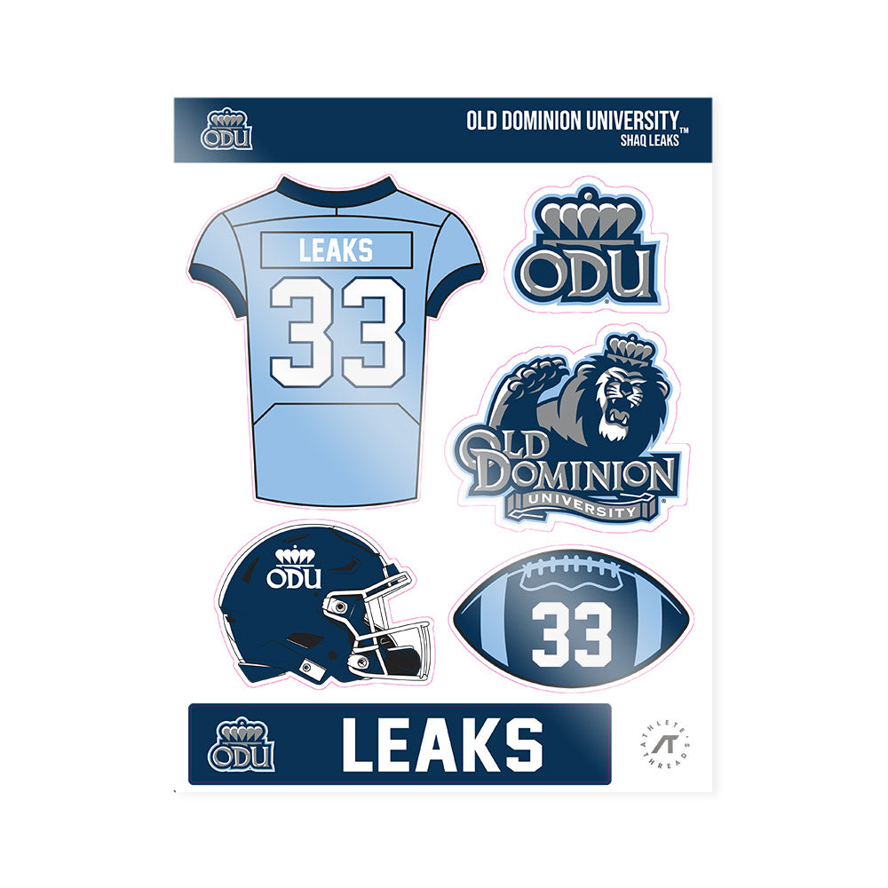 Old Dominion - NCAA Football : Shaq Leaks - Sticker Sheet-0