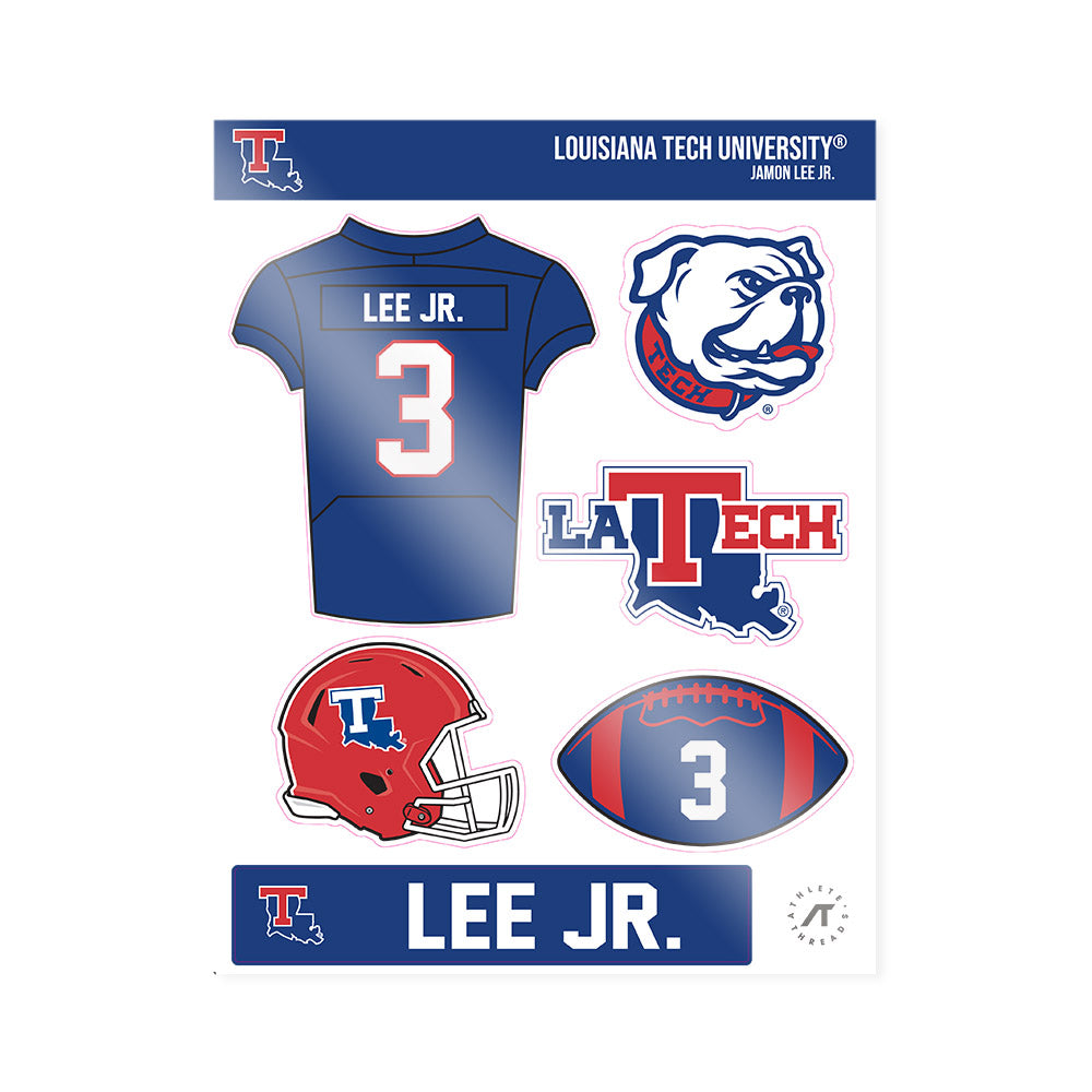 LA Tech - NCAA Football : Jamon Lee Jr. - Sticker Sheet-0