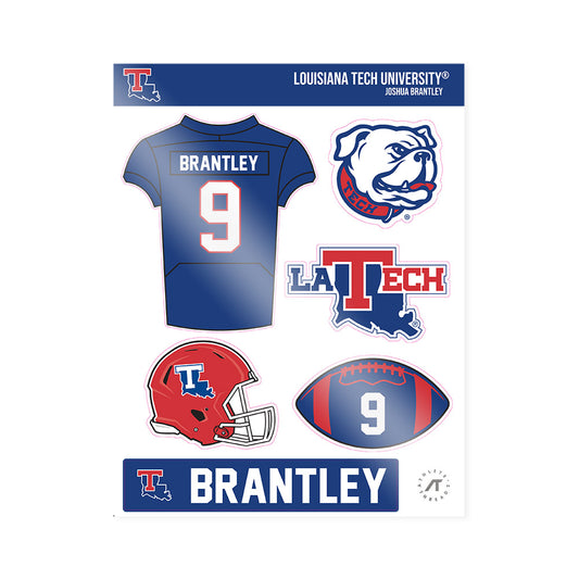 LA Tech - NCAA Football : Joshua Brantley - Sticker Sheet-0