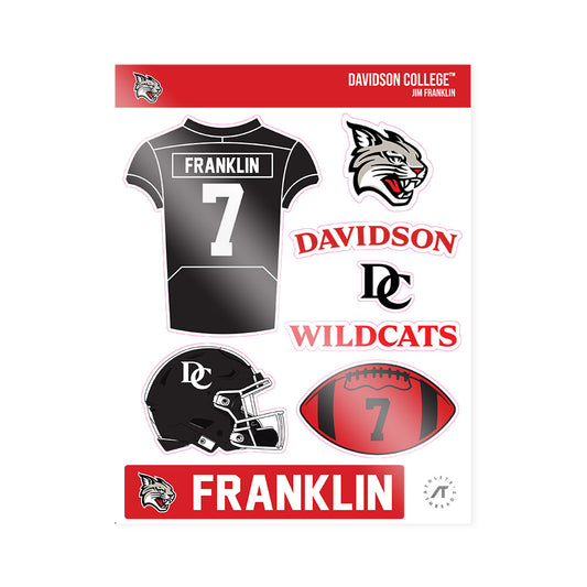 Davidson - NCAA Football : Jim Franklin - Sticker Sheet-0