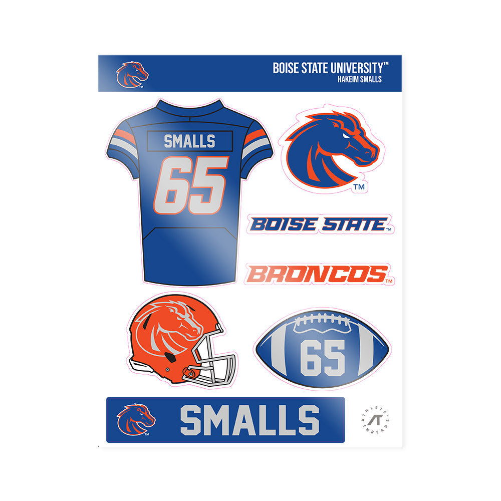 Boise State - NCAA Football : Hakeim Smalls - Sticker Sheet-0